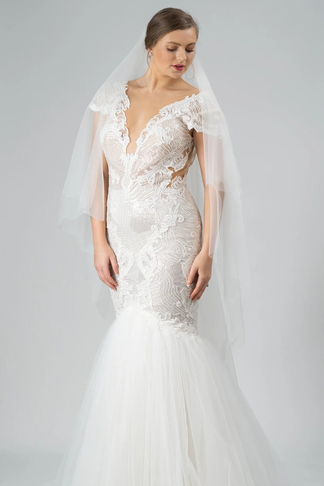 Used Berta Wedding Dress BERTA 17 143 WEDDING DRESS Something